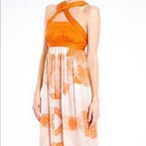 Max Studio/LEON MAX Limited edition silk dress sz0 - Picture 8 of 8